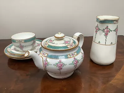 Buy Antique Minton Persian Rose 1917 Tea Pot Milk Jug Bowl Saucers RD  579755 - B838 • 49.99£