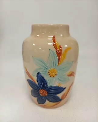 Buy Vintage Sylvac Hand Painted Floral Vase From 1950's Good Condition For Age  • 9.99£