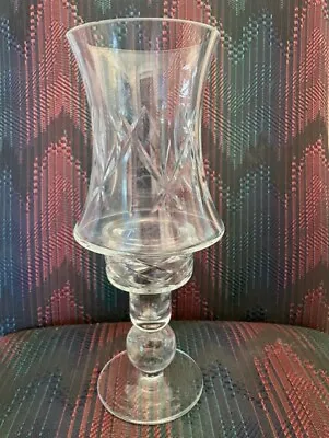Buy  Rogaska Crystal Cut Glass Hurricane Lamp Globe Candle Holder • 23.62£