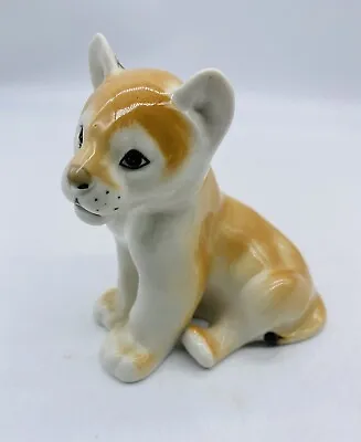 Buy Vintage Lomonosov RUSSIAN Porcelain LION CUB Ceramic Figurine 4  USSR  • 23.98£