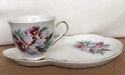 Buy Vintage Beautiful Old Foley Tea Cup & Tennis Saucer Set Orchid James Kent. B • 8.80£
