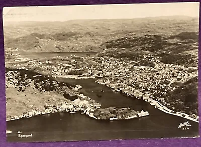 Buy Norway Egersund Aerial View - Unposted Marked • 3.49£