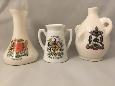 Buy Vintage Crested China Glasgow Arms Of Scotland Aberdeen W H Goss Willow • 9.99£