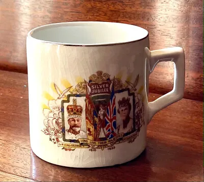Buy Mug Commemorating The Silver Jubilee Of King George V And Queen Mary 1937 • 5£