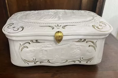 Buy PORCELAIN MUSICAL JEWELRY BOX FRANKLIN MINT GONE WITH THE WIND 50th ANNIV. • 15£