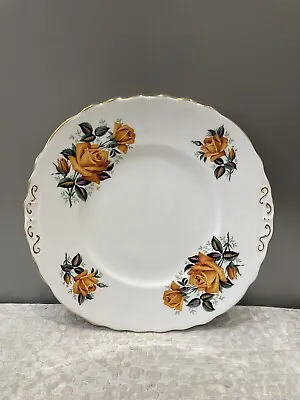 Buy Vintage Colclough - Bone China Cake Serving Plate . Apricot Rose Pattern 7983 • 5.99£