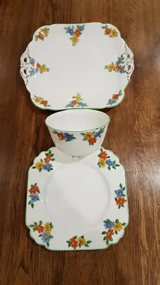 Buy 3 Pieces Lovely 1920's China.  George Jones And Sons.  Crescent • 7.50£