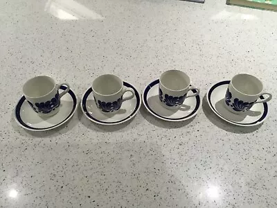 Buy Egersund Tana 4 Coffee Cups  And Saucers Norway • 40£