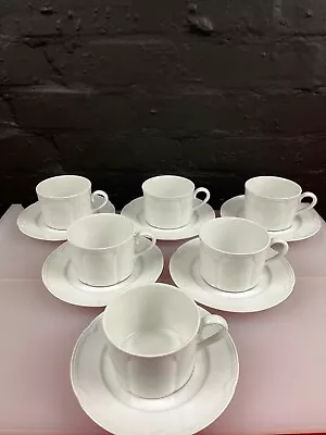 Buy 6 X St Michael Marks & Spencer Stamford Teacups And Saucers Last Set Available • 23.99£