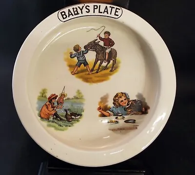 Buy Vintage Losol Ware Baby's Plate - C1930s • 14.99£