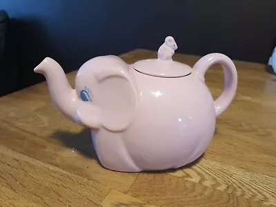 Buy Rare Pink Carlton Ware Novelty Elephant Teapot With Mouse Handle To The Lid • 18£