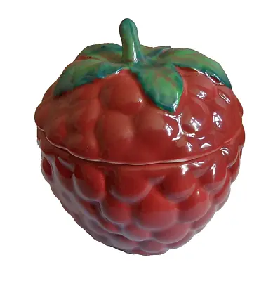 Buy Vintage Carlton Ware Novelty Ceramic Raspberry Lidded Jam/Preserve Pot... • 24.99£