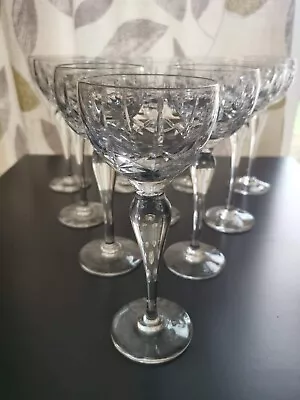 Buy Royal Brierley Crystal Cut 'Regent' Hock Wine Glass 7.5  Tall • 12.71£