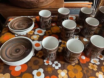 Buy Cinque Ports Pottery Monastery Rye Coffee Set,12 Piece,crack On Pot,jug And Vase • 65£