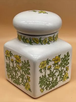 Buy Vale Taunton Vintage Jar Storage Buttercup Retro 1970s Pottery Small Lidded Jar • 8.99£