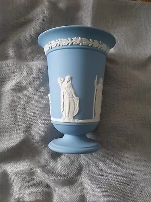 Buy Vintage Wedgwood Jasperware Blue Vase • 4.99£