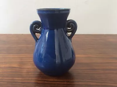 Buy Brannam Signed Rare Miniature Blue Two Handled Vase • 45£