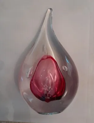 Buy 💜 Gorgeous Nobilé Glassware Lead Crystal Glass Drop Paperweight  💜 • 5.49£