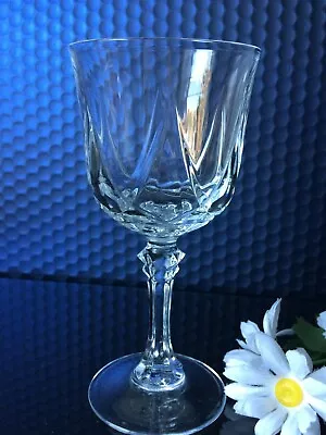 Buy Vintage Cut Crystal Wine Glass Clear Goblet Single Drinking Glassware 170ml • 6£