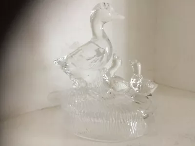 Buy Great Crystal Glass Duck And Ducklings • 4.99£