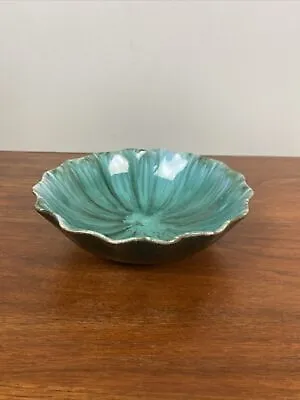 Buy Blue Mountain Pottery Canada 7  Blue/Green Vintage Trinket Dish Bowl Ruffled EUC • 13.32£