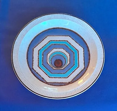Buy POOLE Pottery Blue Turquoise Side Plate LAGOON Retro 7 Inches Abstract  • 9.95£