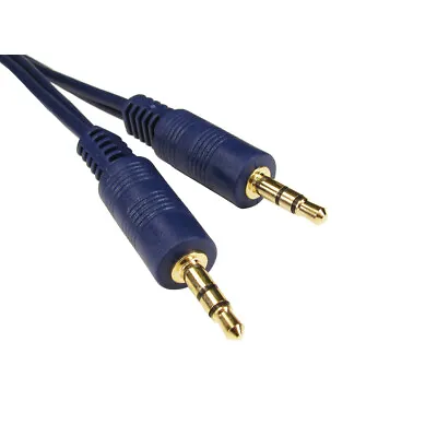 Buy Aux Cable 3.5mm Jack Audio Cable Male To Male Shielded Headphone Lead Stereo • 2.49£