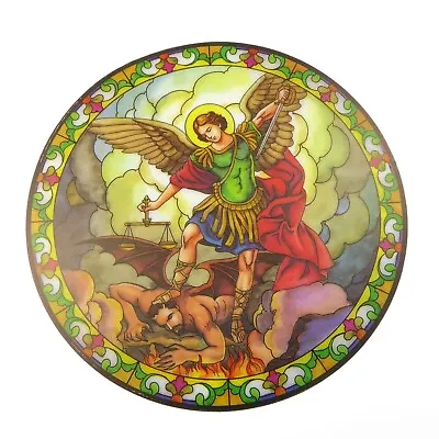 Buy St Michael The Archangel Suncatcher Stained Glass Window Sticker 6  Sun Catcher • 4.25£