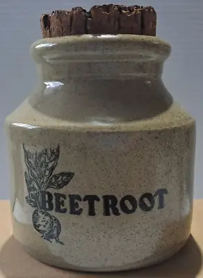 Buy Moira Farmhouse Stoneware Pottery Beetroot Jar Crock Cork Stopper • 24.99£