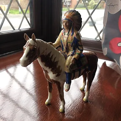 Buy Beswick Mounted Indian On A Pinto Pony  - Excellent Condition • 275£