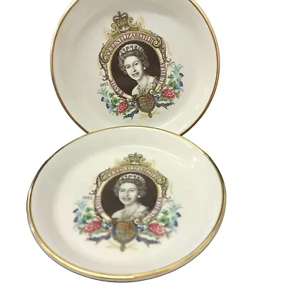 Buy Queen Elizabeth II Silver Jubilee Lord Nelson Pottery Dishes.. 2 Trinket Dishes. • 5.90£