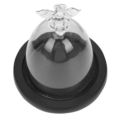 Buy Glass Cloche Bell Bell Jar Display Dome Transparent Glass Sculpture Screen • 13.58£