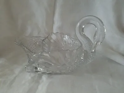 Buy Cambridge Glass SWAN Excellent Detail 9  Long 5  Tall -Clear Crystal Turned Neck • 28.53£