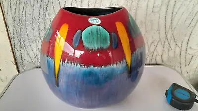 Buy Large Poole Pottery Infusion Pattern Purse Vase 26cm Height • 79.99£
