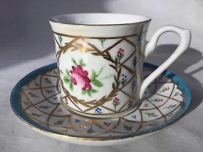 Buy Chinese / Foreign Antique Demitasse Coffee Cup & Saucer - Art Deco Period • 30£