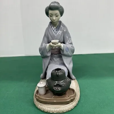 Buy LLADRO Porcelain Figurine MOON JAPANESE TEA CEREMONIAL Sitting #5122 MINT • 240.12£