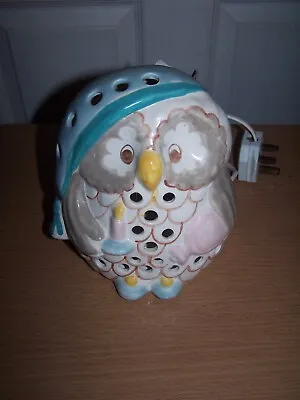 Buy Vintage 1980's Piggery Pottery Owl Night Light Lamp PAT Electrically Tested • 25£