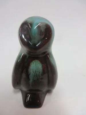 Buy Blue Mountain Pottery Miniature Snowy Green Glaze Owl • 23.67£