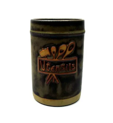 Buy Vintage 1970s Tremar Cornish Studio Pottery Kitchen Utensils Jar (Roger Birkett) • 14.99£