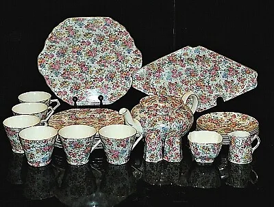 Buy Vintage Elijah Cotton Ltd. Lord Nelson Ware  Marina Chintz  Fine China & Teapot • 18.92£