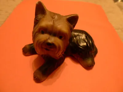 Buy Long Haired Yorkshire Terrier Ceramic Figure...  GC.. • 7£