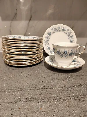 Buy Lovely Vintage Colclough Braganza 1xtea Cup 1xsoucer 18x Small Plates Bone China • 25£