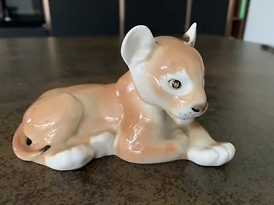 Buy Lomonosov Russian Porcelain Made In USSR Lion Cub Sitting Excellent Condition • 6.99£