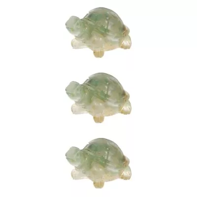 Buy  3 Pieces Crystal Turtle Decoration Animal Ornament Ornaments • 12.88£