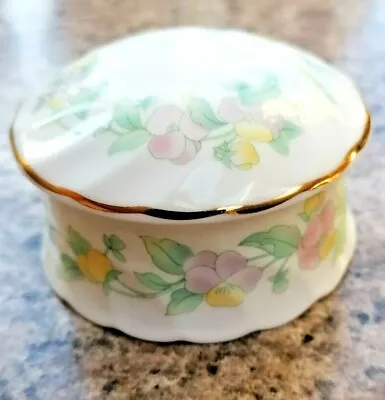 Buy Royal Worcester Spode Hammersley Round Trinket Box With Lid Excellent Condition • 2£