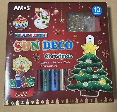 Buy Brand New Christmas Stained Glass  Sun Catcher Kit Unused. • 14.99£