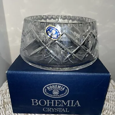 Buy Bohemia Crystal Glass  Fruit Bowl. Made In Czech. 7” X4”. Boxed. MR19423 • 14£