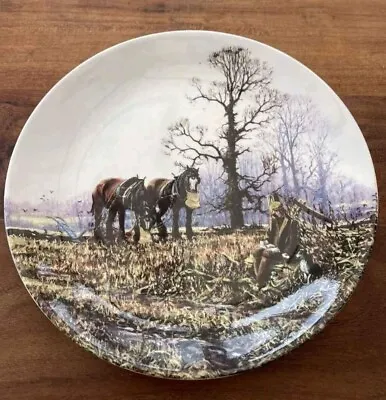 Buy PLOUGHMAN'S LUNCH (Horses Break Time) The Farm Year JANUARY By Wedgwood Plate • 2£