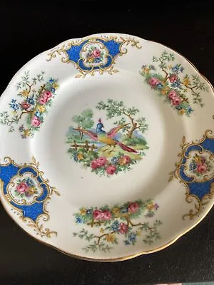 Buy Plates: Foley China E.bain & Co Broadway Plate Made In England Lovely Blue (31) • 6.26£