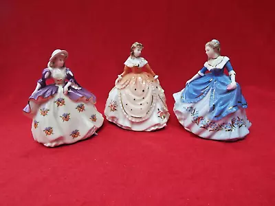 Buy COALPORT Fairest Flowers Three Miniature Figurines PANSY LILY And HYACINTH • 19.99£